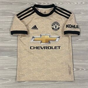 Adidas 2019/2010 Manchester United Soccer Jersey Leopard Boys Youth Size XS